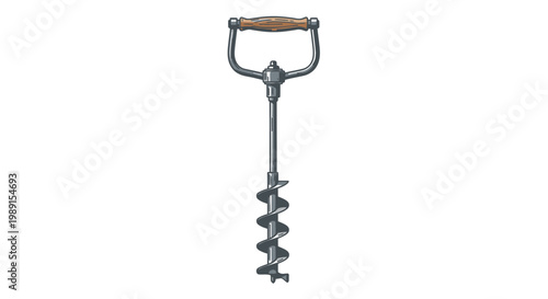 Manual Earth Auger Tool for Planting and Garden Soil Drilling