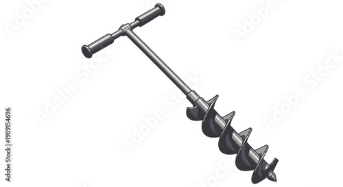 Manual Post Hole Digger Tool for Garden and Landscaping Projects