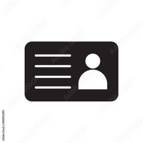 ID card illustration (driver's licenses or national ID cards) Ideal for concepts like identification, authentication, or personal record
