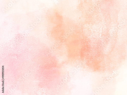Soft pink and orange watercolor background for Mother's Day and spring celebration cards