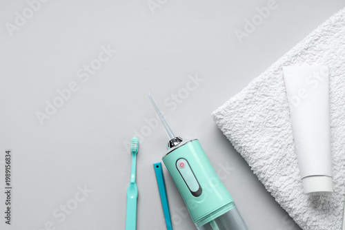 Set for oral hygiene with o...