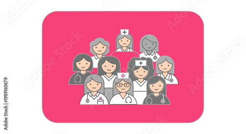 Diverse Group of Cartoon People.