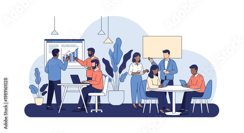 People Working Office Meeting.