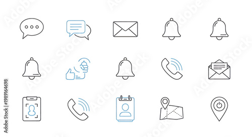 Collection of communication icons and symbols 4.