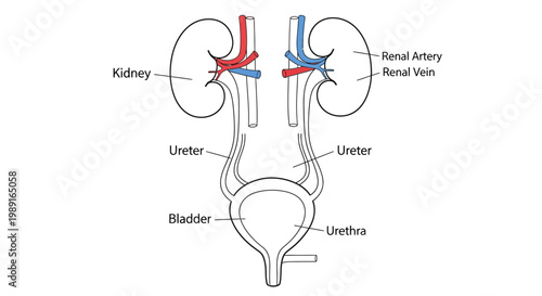 Anatomical sketch of human digestive organs, stomach and intestines for medical education and biological study. AQ