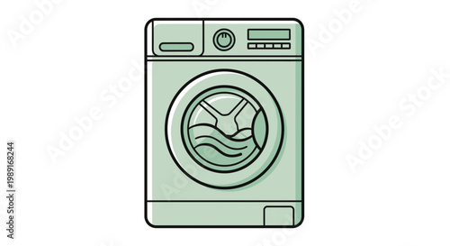 Cleaning supplies illustration with spray bottle brush sponge and stain