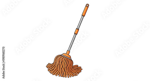 Cleaning supplies illustration spray bottle brush sponge detergent and stain