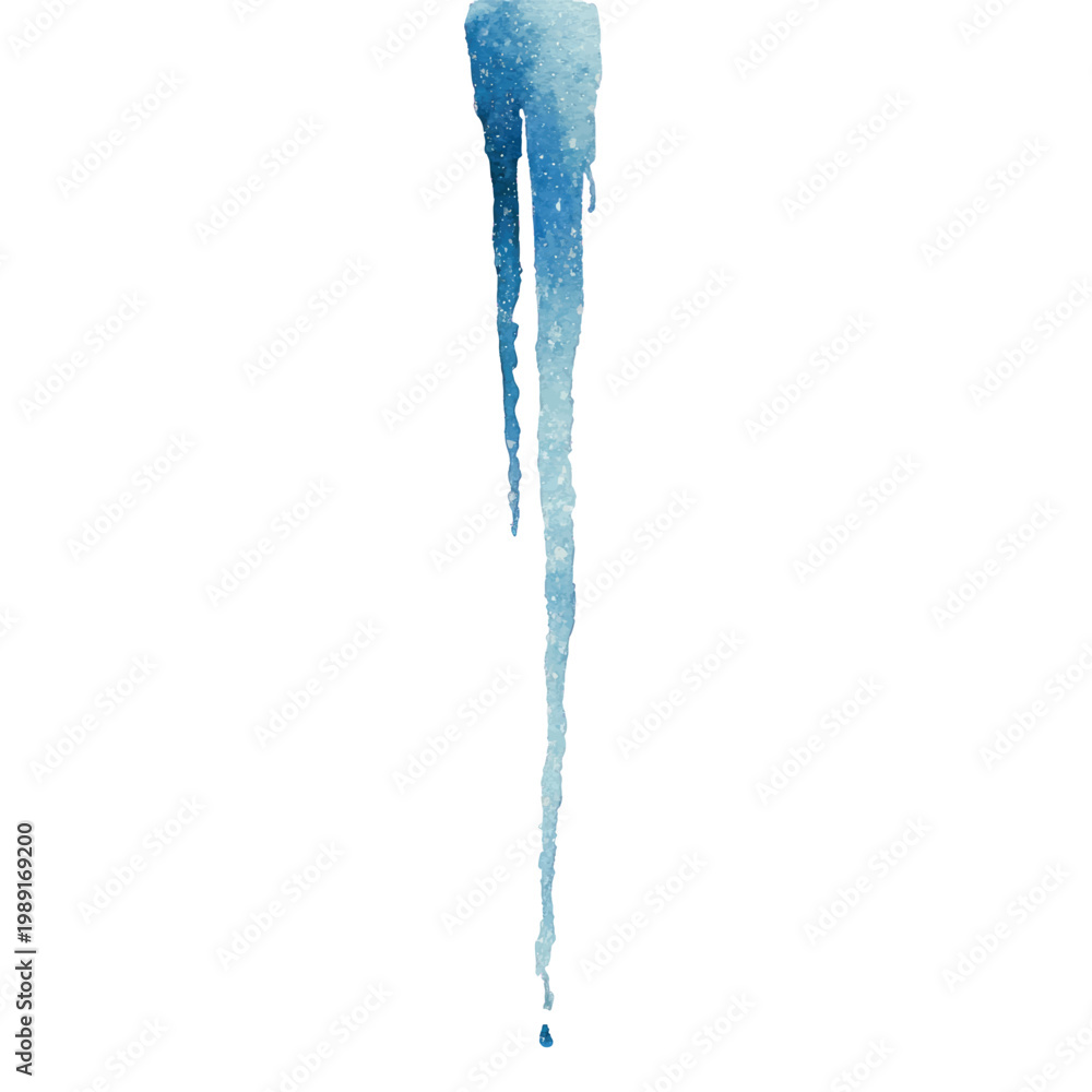 Fototapeta premium Close up of a single icicle.