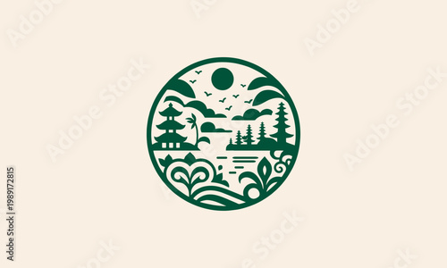 vector illustration of a Bali