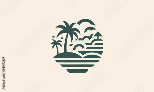 hand draw mountain logo