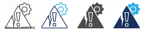 failure icon set multi concept