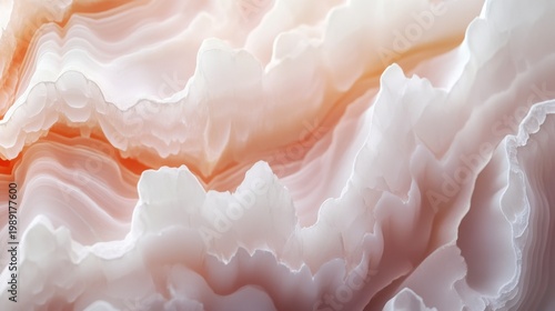 Abstract White Orange Pink Textured Background With Soft Wavy Pattern