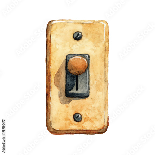 Vintage Toggle Light Switch Plate.
