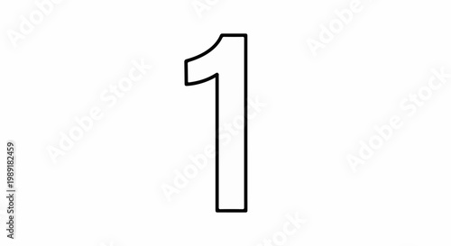 Outline of the number one