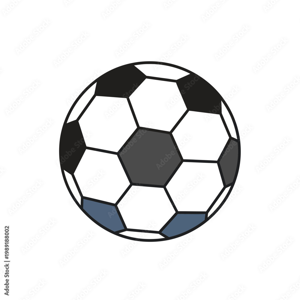 Fototapeta premium Classic Soccer Ball on White Background