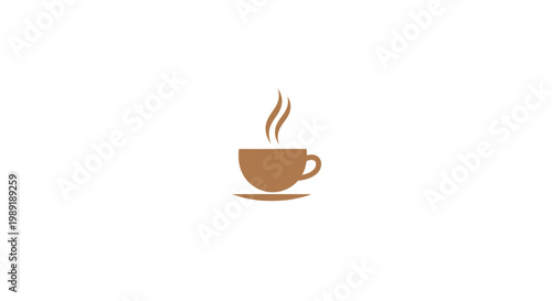 A steaming hot cup of coffee.