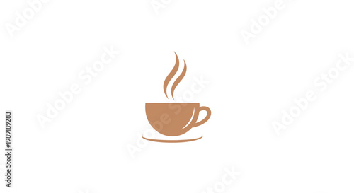A steaming hot cup of coffee.