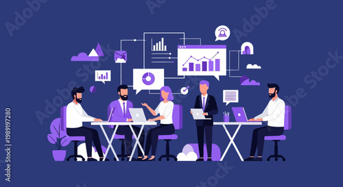 Business people working together office.