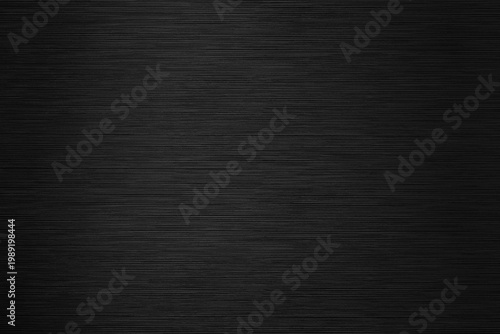 Fotografie Futuristic brushed metal effect on striped plastic surface, black high-tech indu