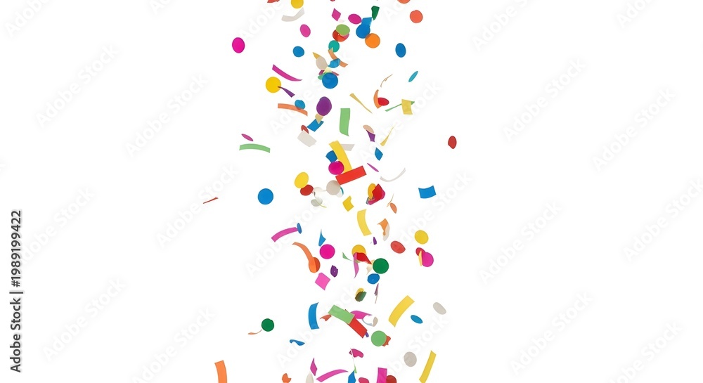 Obraz premium confetti isolated dynamic falling motion clean background