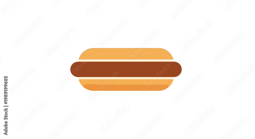 Εκτύπωση καμβά Hot Dog Icon Illustration.