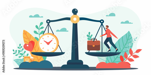 Balancing work and personal life A conceptual illustration of priorities