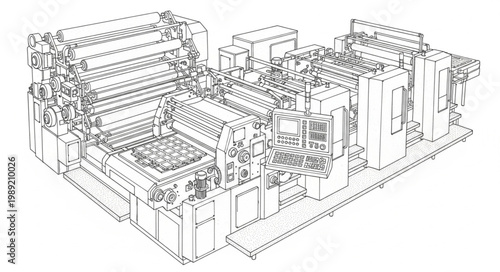 Detailed architectural blueprint of building.