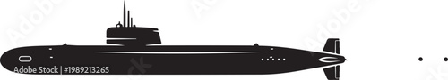 Black submarine vector, military submarine icon, navy vessel illustration, underwater vehicle graphics