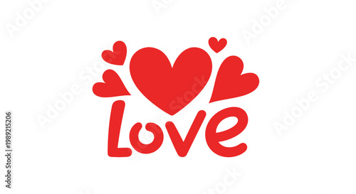 Hearts and Love Text