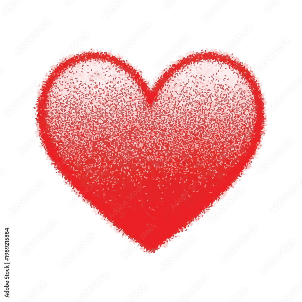 Fototapeta premium Red heart, heart shape, love symbol, romantic icon, valentine's day