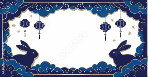 Dark blue square with rounded corners and faint white text in the top left.