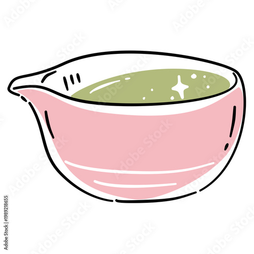 matcha in a matcha bowl