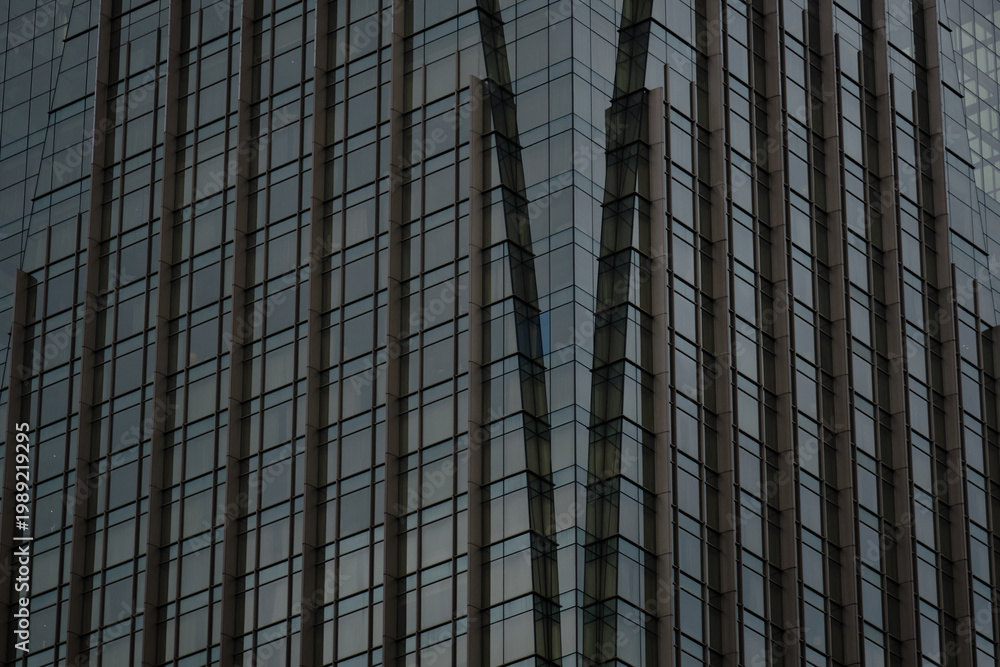 Fototapeta premium Detail Shot of an Urban Downtown Building