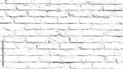 White grunge brick wall texture background with distressed surface for creative design applications