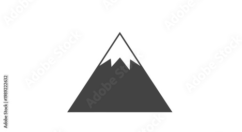 Mountain Icon Graphic Design.