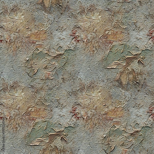 Flaking Paint Texture with Faded Colors and Cracks