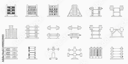 Collection of vintage calculating devices and mechanical components