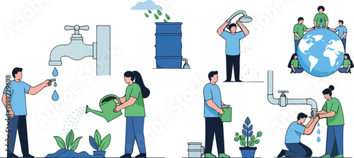 Sustainable green city with renewable energy infrastructure, solar panels and wind turbines landscape, electric vehicles on smart eco city road