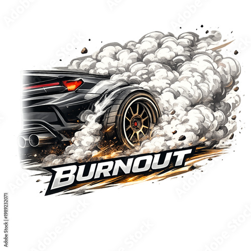 burnout, smoking burnout, tire smoke, high speed sparks, drifting, drift car, racing action, motorsport, car racing, speed, adrenaline, performance car, sports car, street racing, burnout action, tire