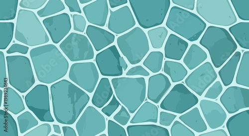 teal mosaic tiles background