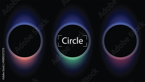 Three dark oval portals with glowing energy surrounding them