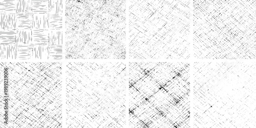 Tableau sur toile Collection of grunge textures sets backgrounds for design and artistic projects
