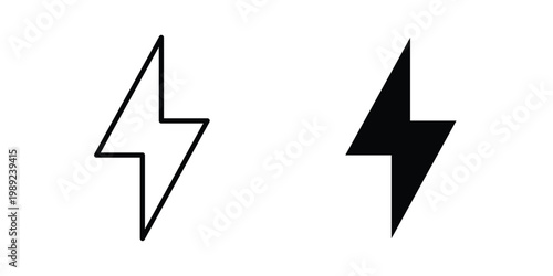 Flash icon set, isolated on white background flat vectors