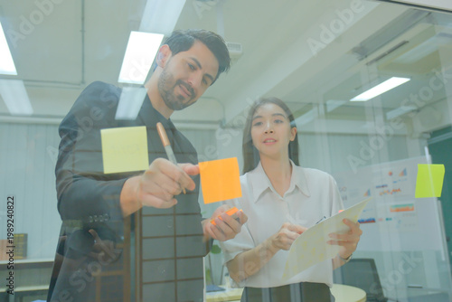 Business people and colleagues are working in the office.