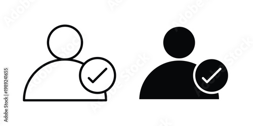 Hired icon set, isolated on white background flat vectors