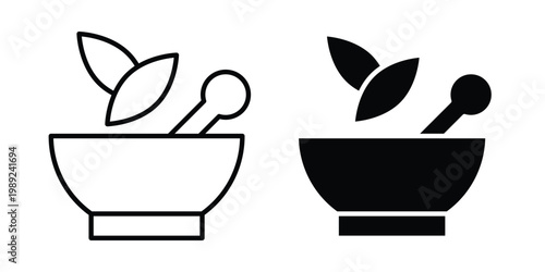 Homeopathy icon set, isolated on white background flat vectors