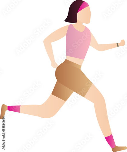 girl running