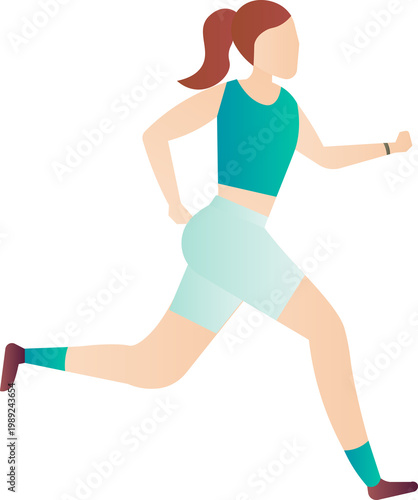 girl running
