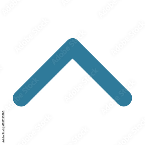 Blue upwards pointing arrow against a stark black background conveying direction upward