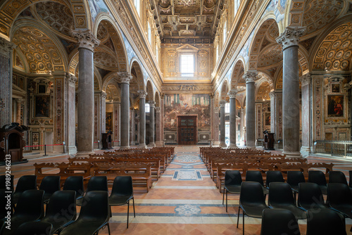 Chiesa dei Girolamini, baroque styled church and ecclesiastical complex in Naples, Italy	
